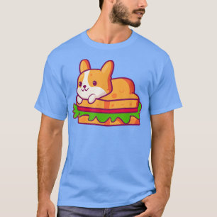 T-shirt Corgi Cute Amoureux de les chiens Sandwich Funny