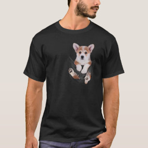 T-shirt Corgi dans la poche
