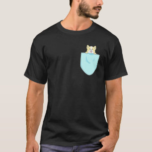 T-shirt Corgi Dans La Pochette Visage De Corgi Corgis Gif
