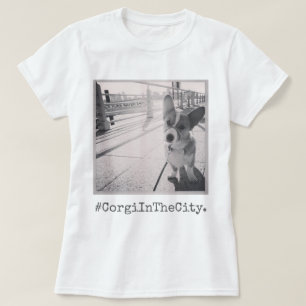 T-shirt Corgi dans la ville