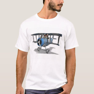 T-shirt Corgi dans un avion