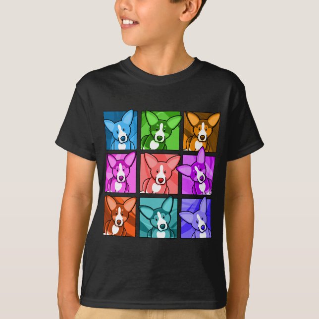 T-shirt Corgi d'art de bruit (Devant)