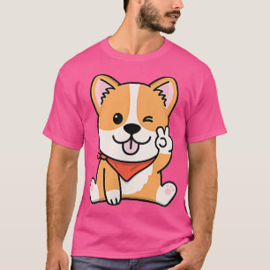 T-shirt Corgi de chien mignon