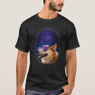 T-shirt Corgi de l'espace règne sur le ciel idée de design
