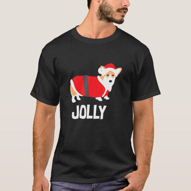 T-shirt Corgi de Noël Joyeux Noël (Devant)