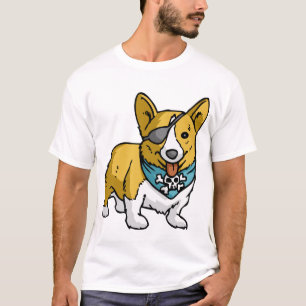 T-shirt Corgi de pirate