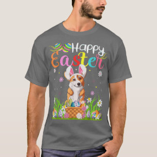 T-shirt Corgi dog Bunny Egg Hunting Funny Corgi Happy East
