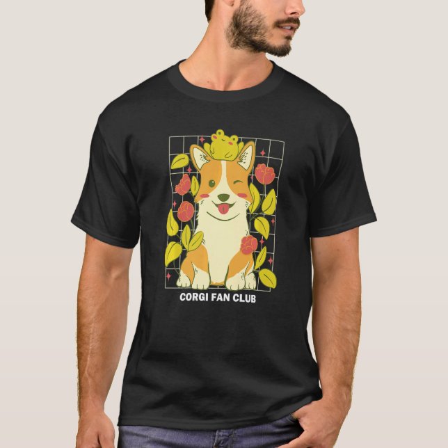 T-shirt Corgi Dog Cute Playful Puppy Mom Mama Lover Premiu (Devant)