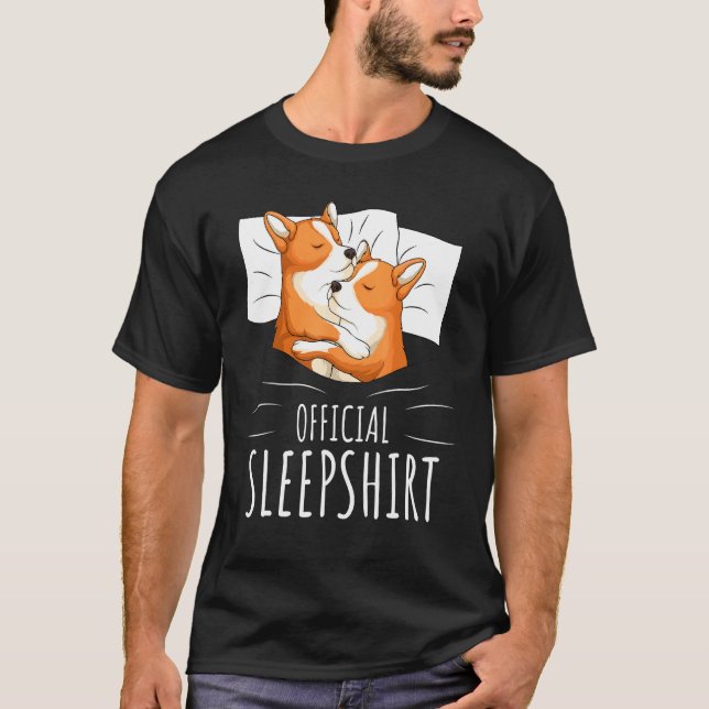 T-shirt Corgi Dog Dormir officiel (Devant)