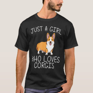 T-shirt Corgi Drôle Pour Les Filles Enfants Gallois Corgi