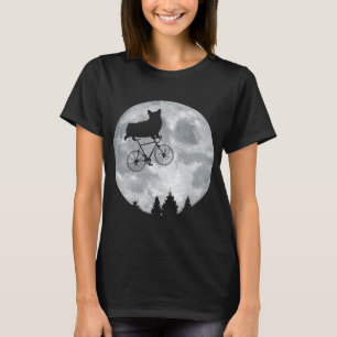 T-shirt CORGI équitation Moon Vélo Halloween Lunar vélo PW
