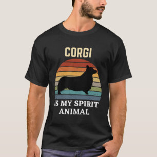 T-shirt Corgi Est Mon Esprit Animal Corgi