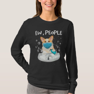 T-shirt Corgi Ew Personnes Chien Laver Les Mains Avec Un M