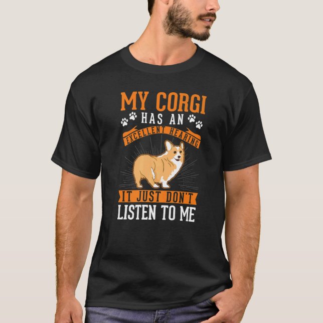 T-shirt Corgi Excellente Audition Welsh Corgi (Devant)