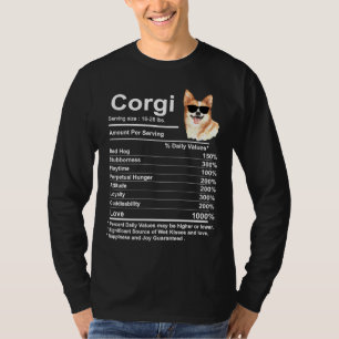 T-shirt Corgi Faits Nutrition Funny Corgi Mama Chien