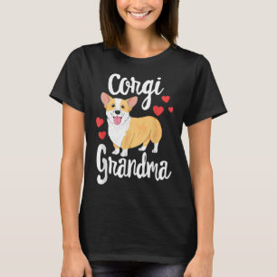 T-shirt Corgi femmes filles chiot amant chien grand-mère c