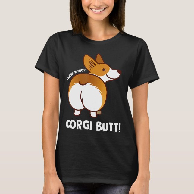 T-shirt Corgi Fesses Mignon Corgi (Devant)