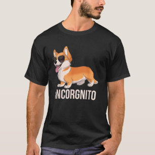 T-shirt Corgi Funny Incorgnito Cute Incognito Corgi avec S