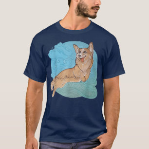 T-shirt Corgi gallois de poche mignonne