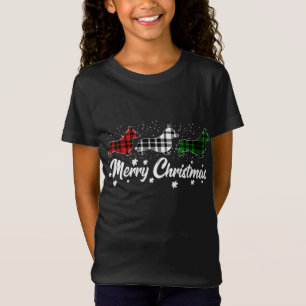 T-Shirt Corgi gallois Noël Rouge clair Blanc Vert Chien Lo
