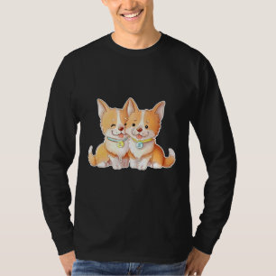 T-shirt Corgi Gemini Animal Welsh Propriétaire de l'animal