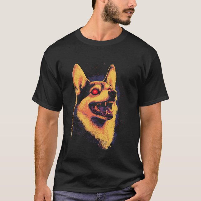 T-shirt Corgi Halloween (Devant)