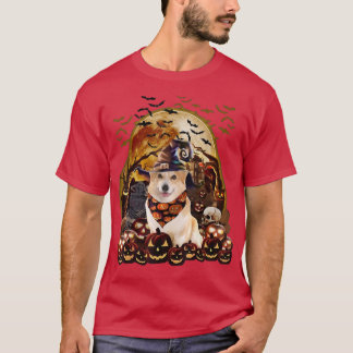 T-shirt Corgi Halloween HouseDogs Pumpkin Witch Horror