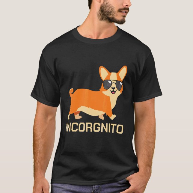 T-shirt Corgi Incognito Mignon (Devant)