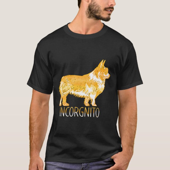 T-shirt Corgi Incorgnito   (Devant)