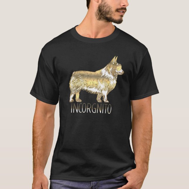 T-shirt Corgi  Incorgnito (Devant)