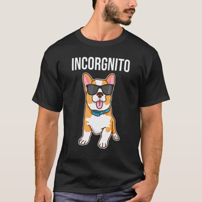 T-shirt Corgi Incorgnito Chien (Devant)