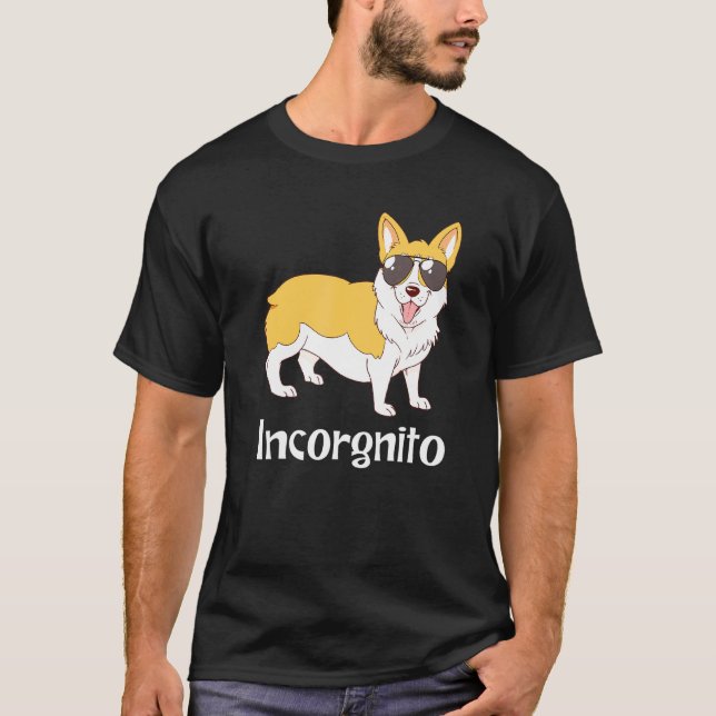 T-shirt Corgi Incorgnito Corgi (Devant)