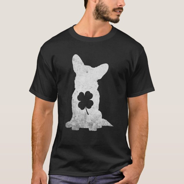 T-shirt Corgi Irish C St Patrick's Day Chien (Devant)