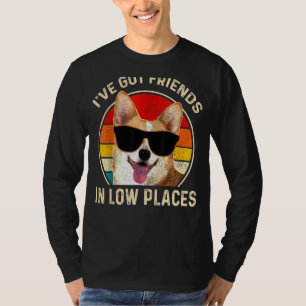 T-shirt Corgi J'ai des amis à Low Place Vintage Dog Co