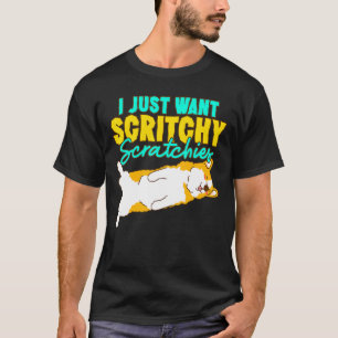 T-shirt Corgi Je Veux Juste Des Scratchies Scratchies Mign