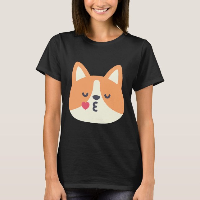 T-shirt Corgi Kiss (Devant)