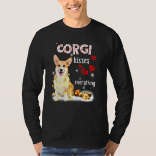 T-shirt Corgi Kisses Réparez tout Noël Light Pyjama