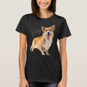 T-shirt Corgi Love Est Chien Maman Papa Chien Puppy Pet Fe