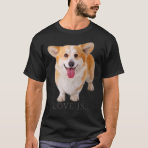 T-shirt Corgi Love Est Chien Maman Papa Chiot Pet Femme Ho