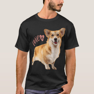T-shirt Corgi Love Est Chien Maman Papa Tee Chien Puppy Pe