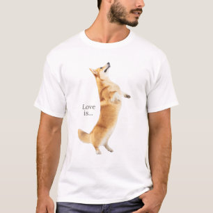 T-shirt Corgi Love Est Chien Maman Papa Tee Chien Puppy Pe