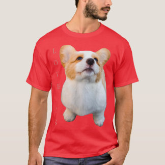 T-shirt Corgi Love Is Dog Maman Papa The Puppy Pet Women M