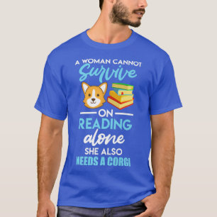 T-shirt Corgi maîtresse lecture et chiens Femmes Propriéta