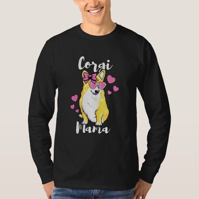 T-shirt Corgi Mama mignonne Chien Aimant Mère (Devant)