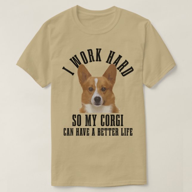 T-shirt Corgi Maman Chien Papa Funny Corgi -560 (Design devant)