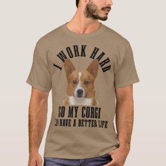 T-shirt Corgi Maman Chien Papa Funny Corgi -560