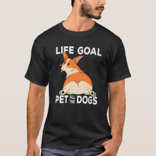 T-shirt Corgi Maman Chien Propriétaire Vie Objectif Animau