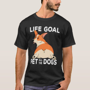 T-shirt Corgi Maman Chien Propriétaire Vie Objectif Animau
