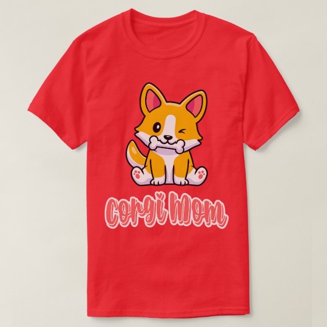 T-shirt Corgi Maman Cute Chien race Amoureux des chiens Ca (Design devant)