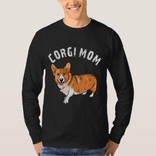 T-shirt Corgi Maman Illustration Chien Propriétaire Aimer